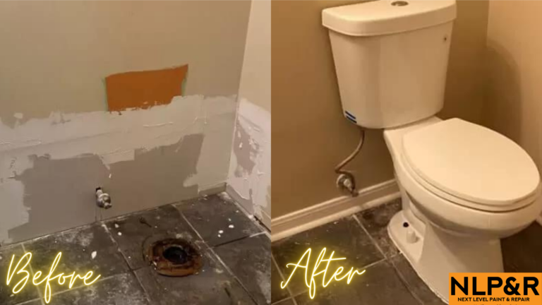 Bathroom wall repair. Remodeling & interior painting