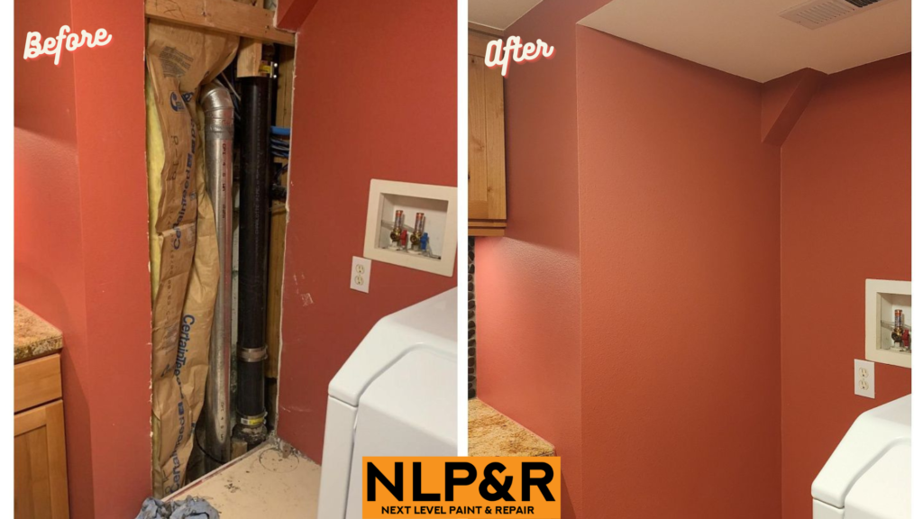 Drywall repair in Albuquerque NM. Work completed by NLP&R